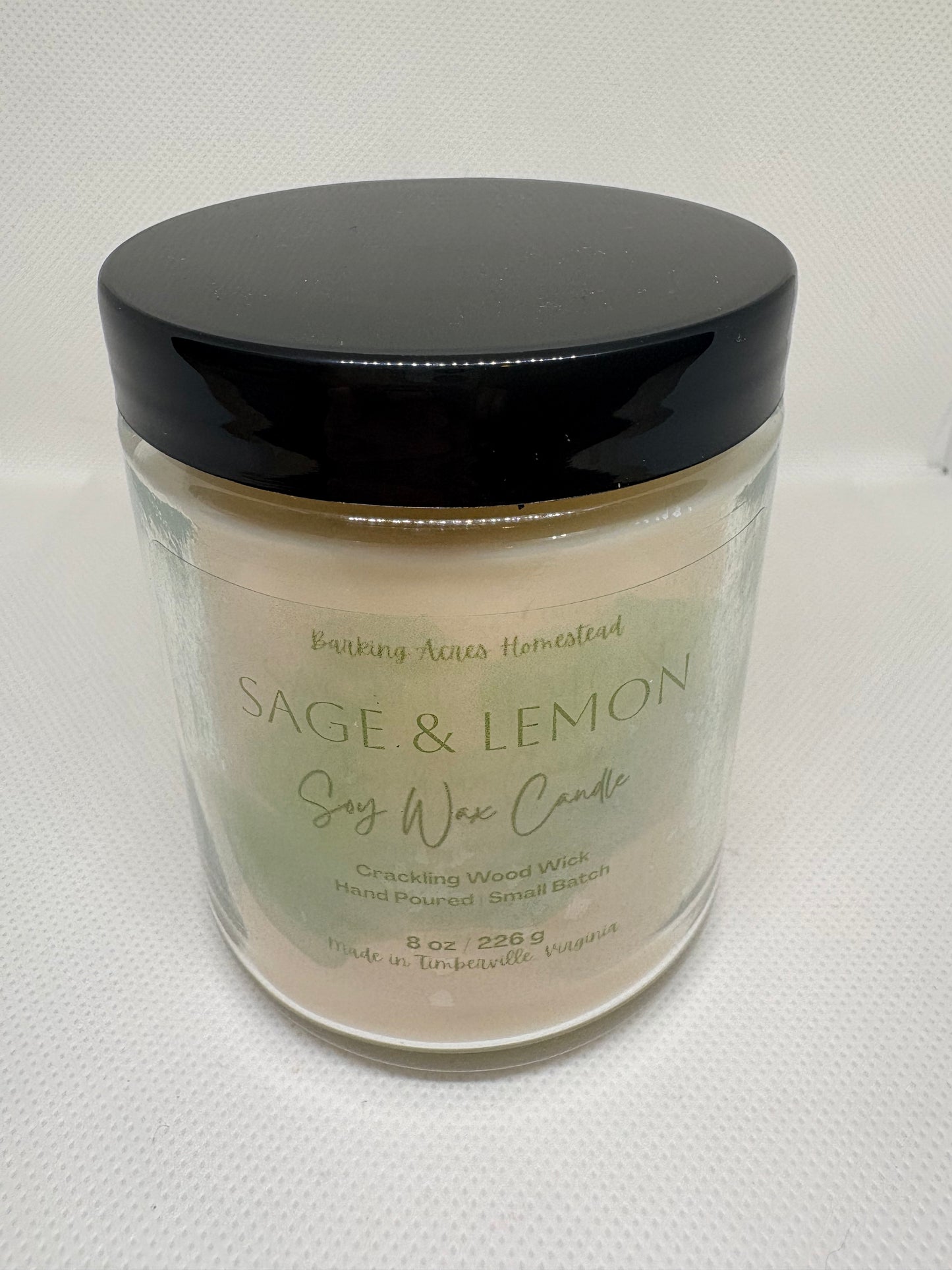 Sage & Lemon Soy Wax Candle