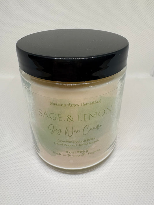 Sage & Lemon Soy Wax Candle